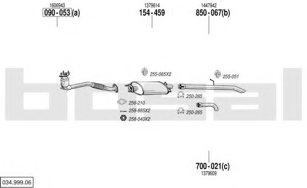 BOSAL 034.999.06 Exhaust System
